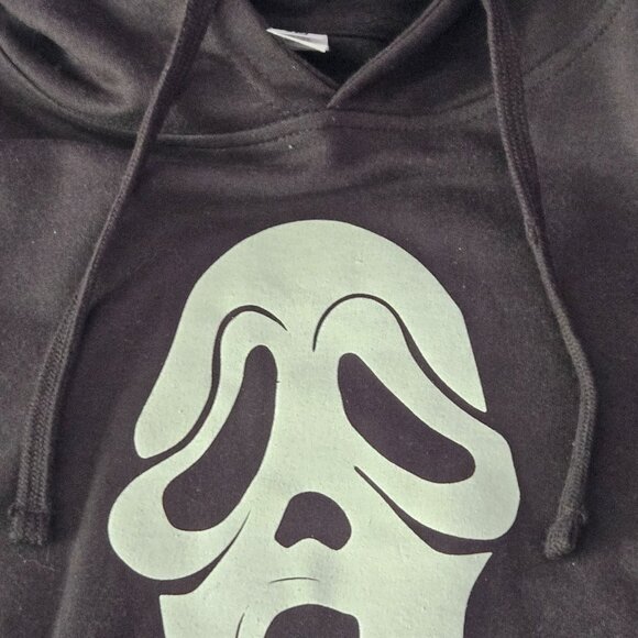 Halloween Salem Massachusetts Merch  black Scream mask  Hoodie Ghostface Scary M - Picture 10 of 11